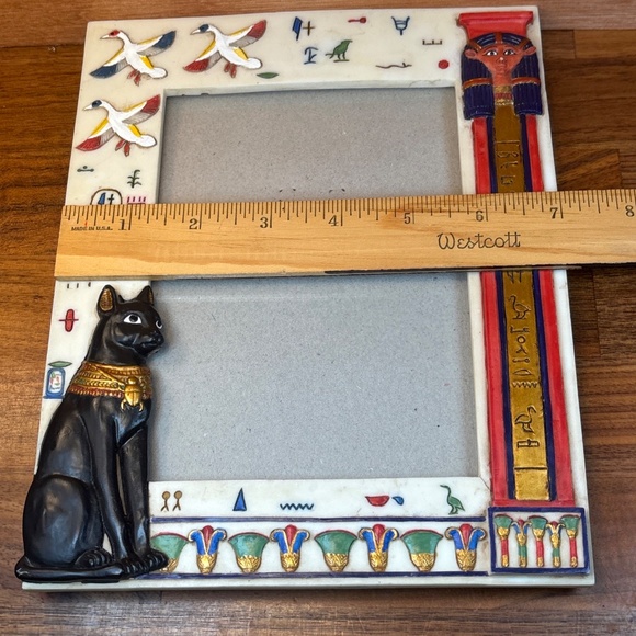 Vintage Egyptian Sphinx Hieroglyphics Picture Frame 2001 Summit Collection 4x6 - Picture 9 of 9